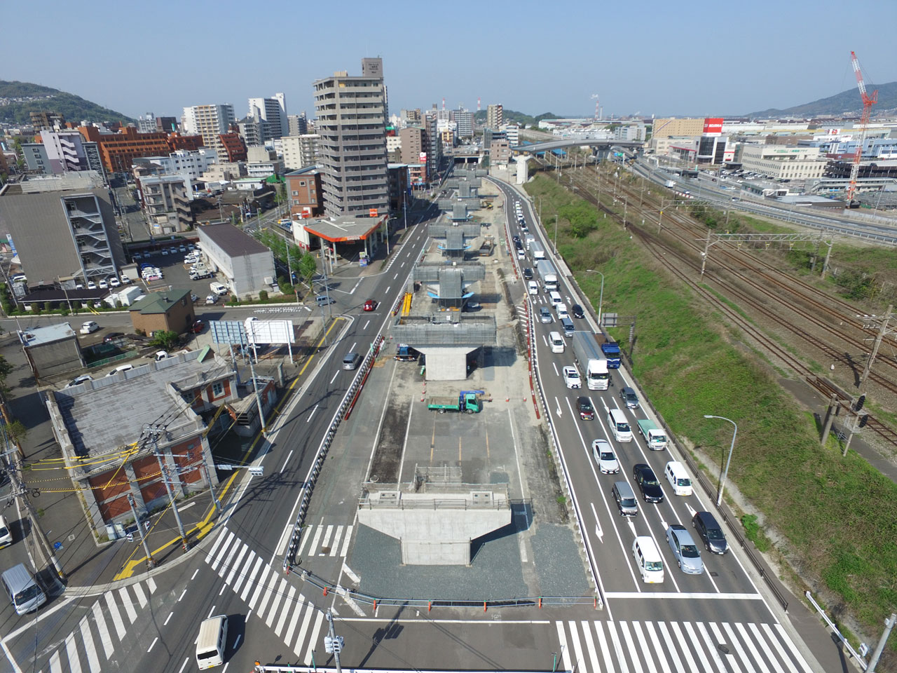 福岡3号春の町ランプ橋下部工P8工事