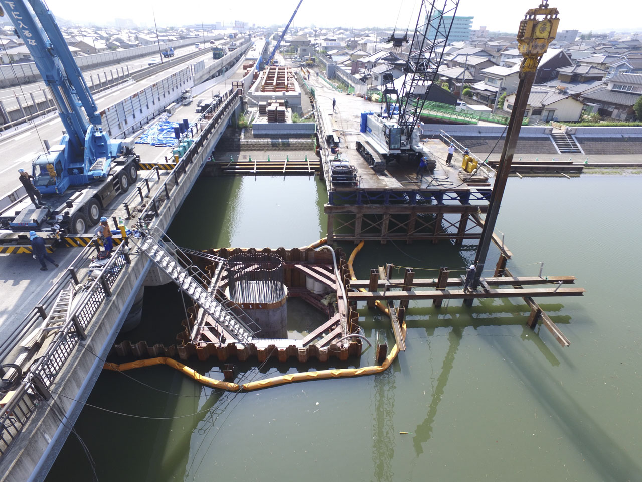 福岡西川側道下部工P1工事